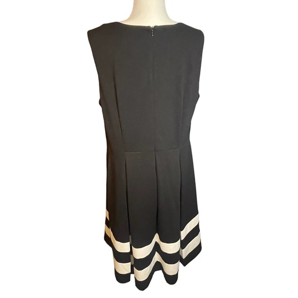 Calvin Klein Black and White Midi Dress - Picture 2 of 8